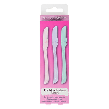 Brushworks Pastel Eyebrow Razors (Pack of 3)